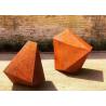 Buy cheap Metal Abstract Garden Decoration Corten Steel Geometry Sculpture from wholesalers