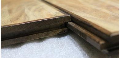 Buy cheap big beveled unfinished small leaf acacia flooring from wholesalers