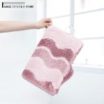 Striped Antimicrobial Latex Bottom Anti Slip Bath Mat