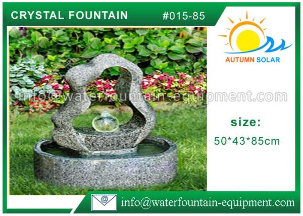 Buy cheap Granite Water Cast Stone Garden Fountains With Crystal Ball Outdoor Ornament from wholesalers