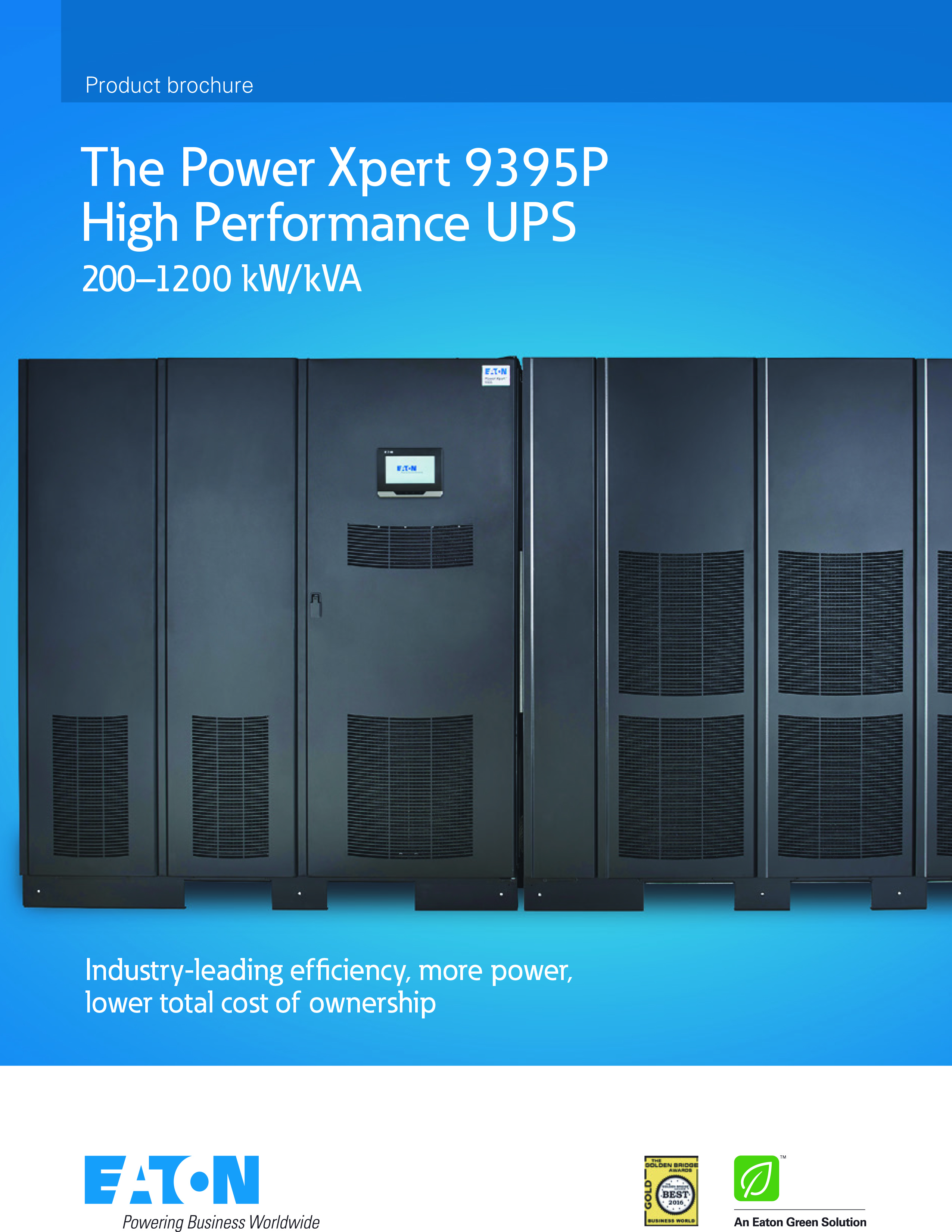 1000kg High Power EATON Online UPS 10kva 220v 60kva UPS with 99% Efficiency