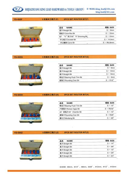Buy cheap 5PCS SET ROUTER BIT from wholesalers