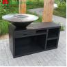 Buy cheap Antiwear Corten Steel Portable Wood Burning BBQ Grills 1330*500*1000mm from wholesalers