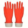 Buy cheap Red Color Flocklined Household Latex Kitchen Rubber Gloves Good Elasticity For Cleaning from wholesalers