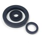 OEM Customized Silicone Rubber Ring, Black Circular Rubber Gasket