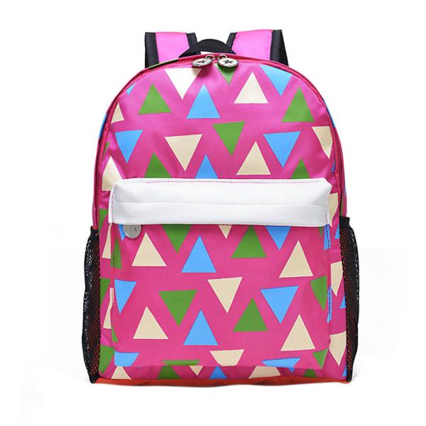 Buy cheap Pink Printing Polyester Kids School Backpacks For Teenage Girls 28*37*12 CM from wholesalers