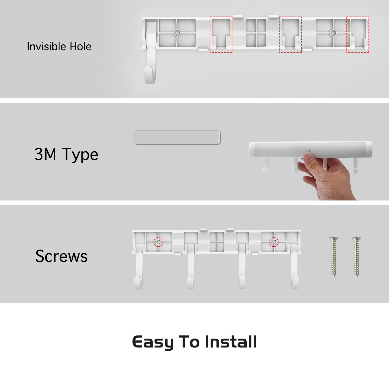 Battery powered PIR Motion Sensor Closet Light With Heavy Duty Hooks ( Removable ) - Magnetic Suction Lamp