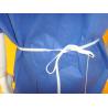 Buy cheap Comfortable Non Woven Surgical Gown Flat Round Neck Style SMS PP Material from wholesalers