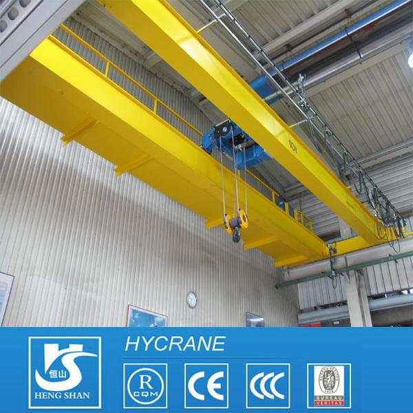 Quality 10t lh model hoisting bridge crane price double girder crane with double hook price for sale