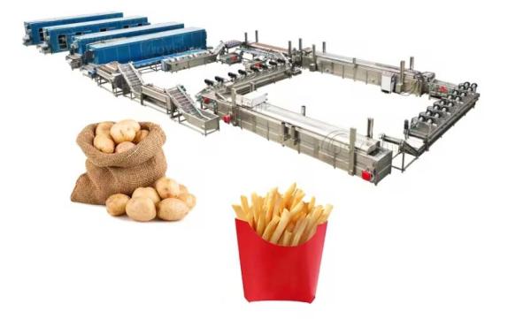 Industrial French Fries Production Line for Finished Products Potato Chips
