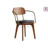 Buy cheap Rubber Wood Wood Restaurant Chairs No Folded With / Without Metal Armrest Armour from wholesalers