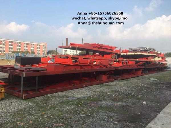 Buy cheap Large Scale Used Truck Trailers , Container Transport Skeleton Flatbed Semi Trailer from wholesalers