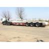 Buy cheap Transport 3 Axle 60 Ton 40ft Low Flatbed Trailer from wholesalers