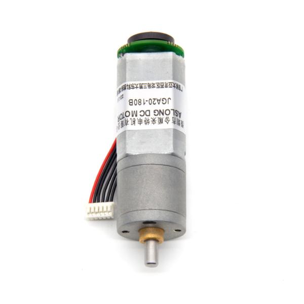 Buy cheap 12v Dc Motor With Encoder JGA20-180B 12V 53RPM 1:150 12v Dc Motor Brushes 4mm Shaft 12v Dc Motor from wholesalers