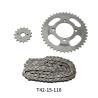 Buy cheap CG125 CG150 GN125 HJ125 WY125 Motorcycle Sprocket And Chain Kit BAJAJ CGL from wholesalers