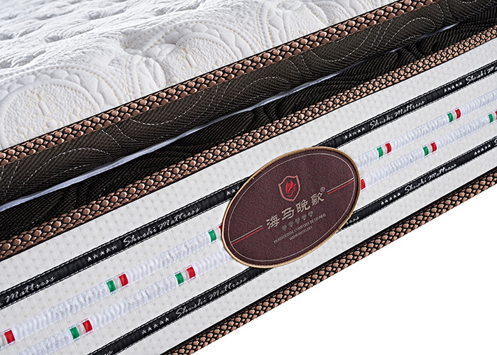 High Density Organic Cotton Foam Mattress , OEM Thickened King Pocket Spring Mattress