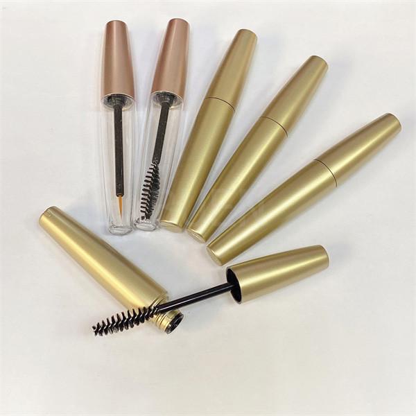 Buy cheap Oval Shaped Matte Rose Gold Mascara Tube With Wand Plastic PETG 7ml from wholesalers
