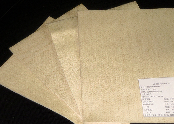heat reisistant air industry dust filter cloth / bag used in cement factory