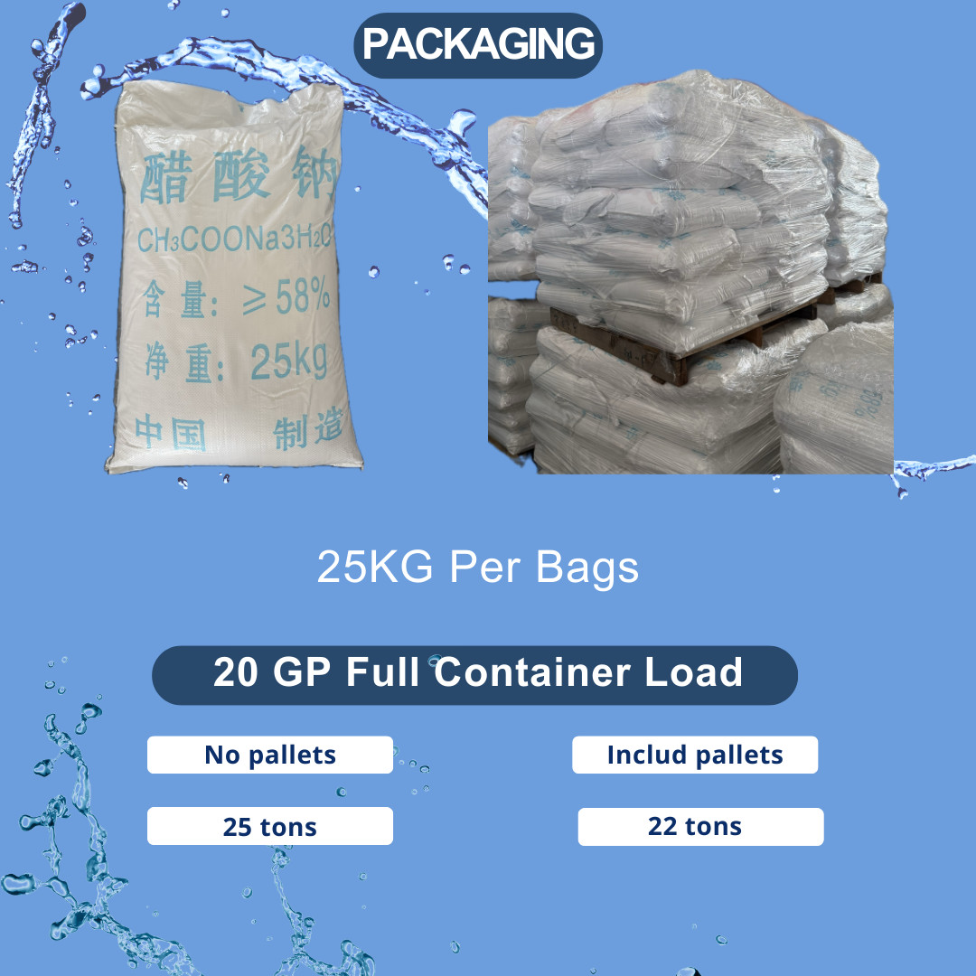 Export Grade Sodium Acetate High Purity White Crystal Suitable For Textile Industry