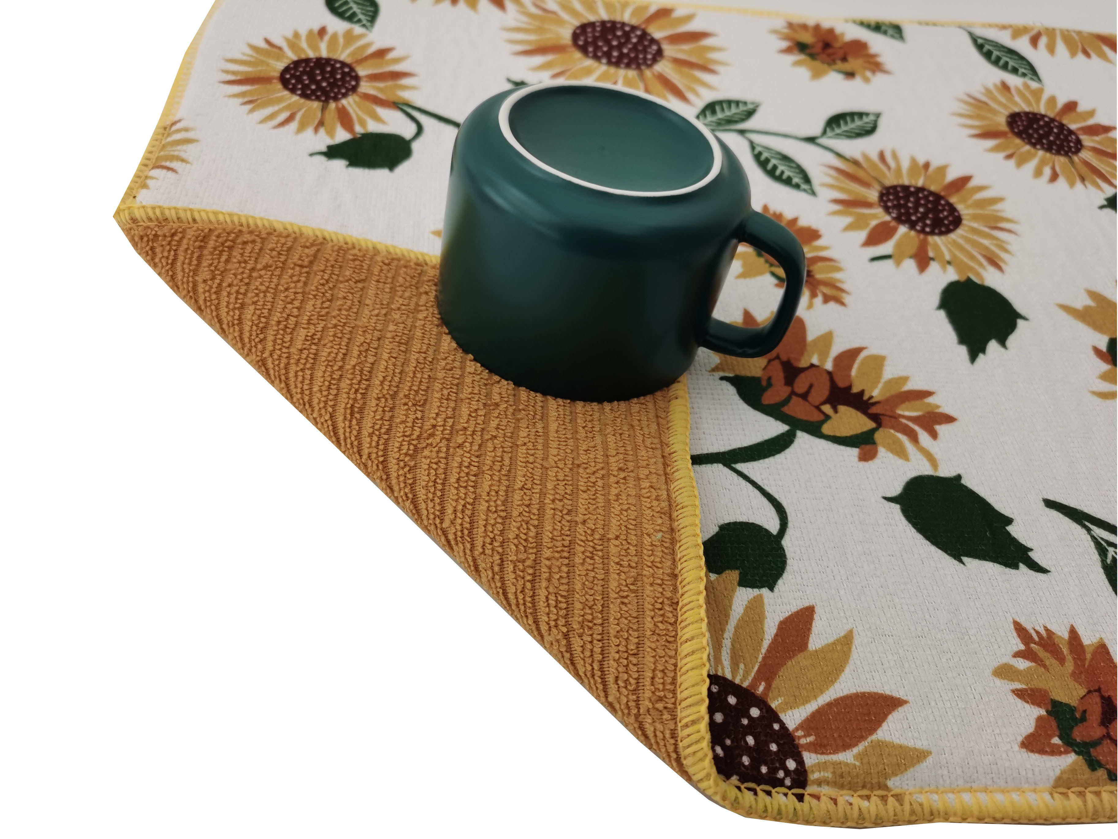 Fast Drying Stripe Cloth Kitchen Utensil Microfiber Dish Mat Quick Dry