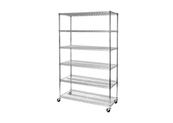 Buy cheap Anti Magnetic Stainless Steel Building Products / Stainless Steel Kitchen Shelves With Wheel from wholesalers