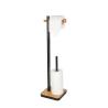 Buy cheap Hotel Bathroom Free Standing Towel Holder Bamboo Towel Stand 18x18x67cm from wholesalers