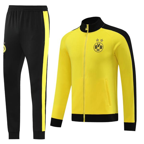 Buy cheap Yellow Old Football Tracksuits Set Embroidered Printing Football Training Suit from wholesalers