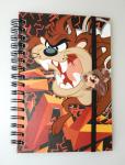 PLASTIC LENTICULAR flip printed spiral school lenticular 3d notebook cover