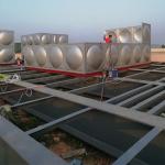 Welding Insulated Water Tank 1.2mm - 3mm Panel Thickness Silver color