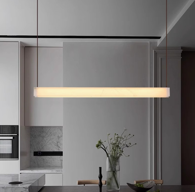 Marble Lamp For Home Decoration Lighting Leather Chandelier For Villa And Project