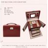 Buy cheap Built-in makeup mirror Microfiber+Flannel Portable Four-Layer Jewelry Box from wholesalers