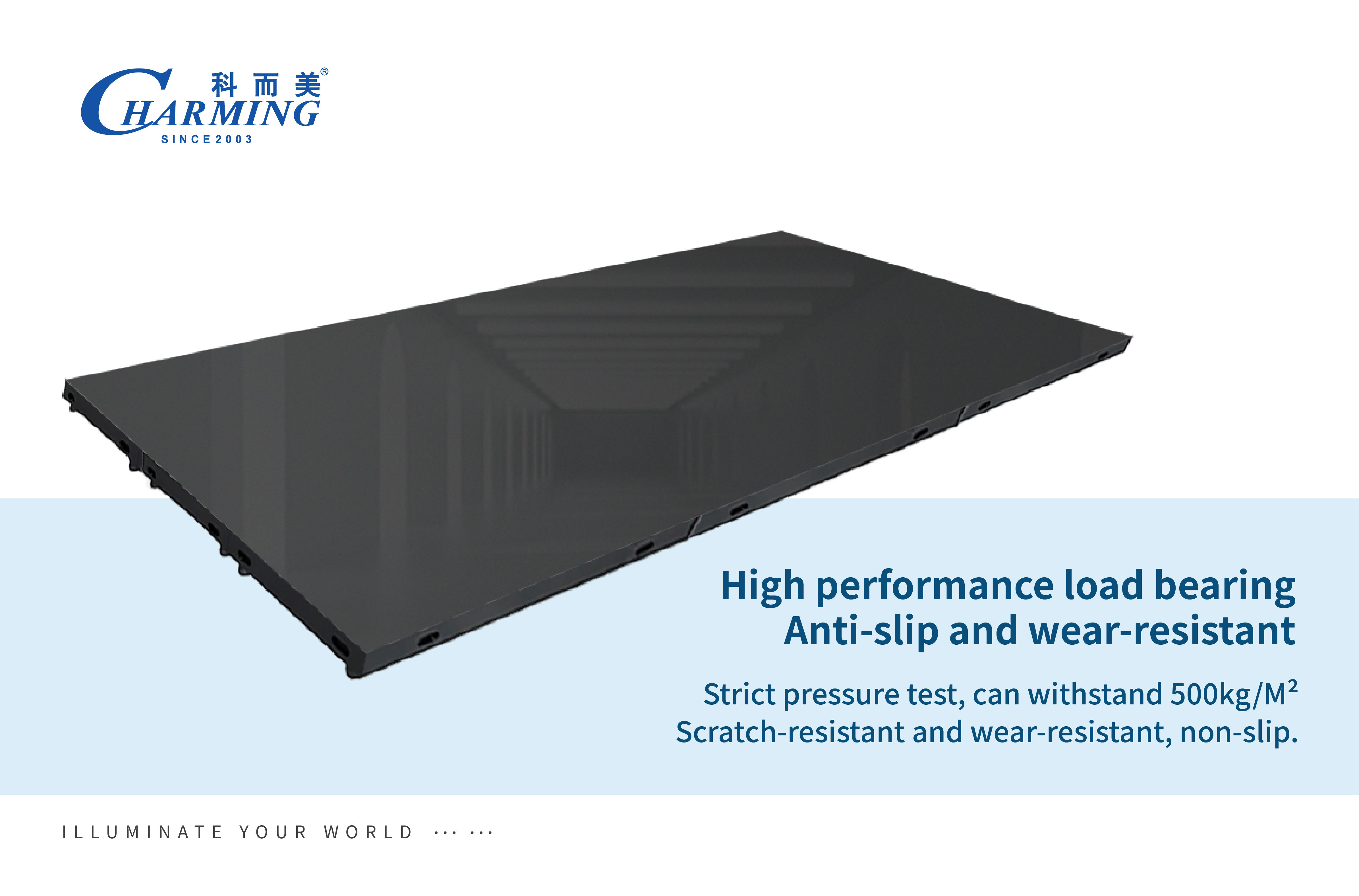 IP65 WATERROOF P3.91 VIDEO FLOOR TILES TEMPERED GLASS VERSION