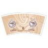 Buy cheap Good Toughness PE Paper Cup Fan Water Take Away Food Boxes Printed from wholesalers