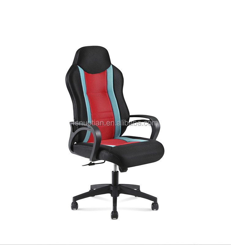 300lb Revolving Gaming Swivel Chairs 5D Paddle Shift For Back Pain PC Leather PU