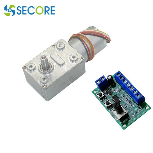 Buy cheap 24V 8W PWM Bldc Worm Geared Motor 12mm Shaft With Speed Controller from wholesalers