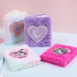 Soft Cover 2022 Craft Cartoon Animal Plush Unicorn Fluffy Notebook for Girls 4