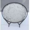 Buy cheap Stone top Antiique bronze finish metal side table/end table/coffee table for 5-star hotel bedroom from wholesalers