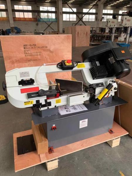 Buy cheap Single Column Semi Automatic Hydraulic Bandsaw Machine Scissors Type from wholesalers