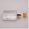 Buy cheap 50ml Flat Glass Perfume Bottle With Small Gold Cap from wholesalers