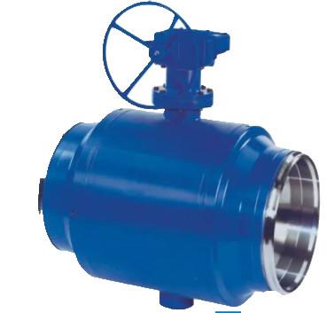 Buy cheap Industrial Carbon Stainless Steel Ball Valve Full Welded Body Blue Color from wholesalers