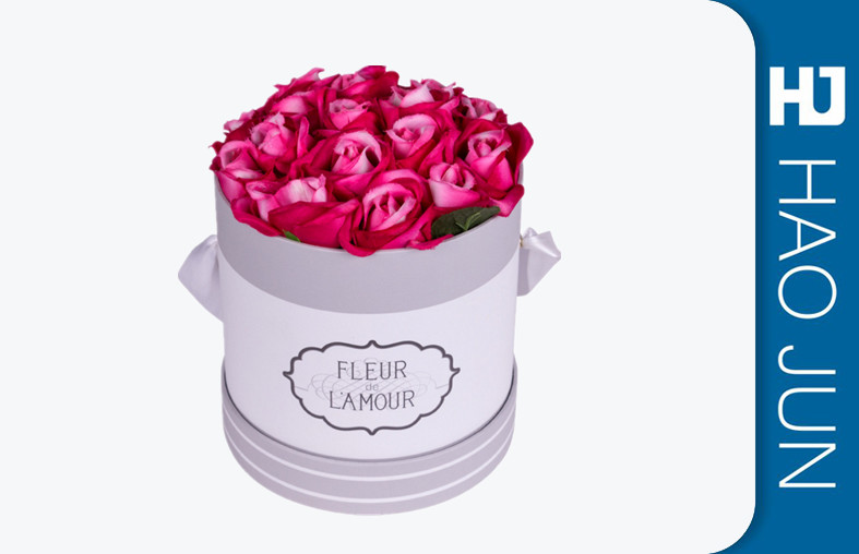 Flower Transport Boxes Packaging Tubes With Handle , Flower Bouquet In Box