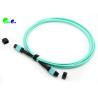 Buy cheap MPO Trunk Cable OM3 3.0mm 5M 50 / 125μm 24F Senko MPO Female To MPO Female LSZH Cable Aqua from wholesalers