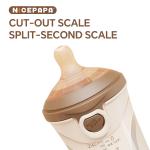 NICEPAPA FLIP-CAP Durable BPA-Free Food Grade Silicone Baby Bottle Hollow Scale