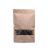 Buy cheap kraft bag zipper Transparent windowed kraft standing bag kraft food pouch from wholesalers
