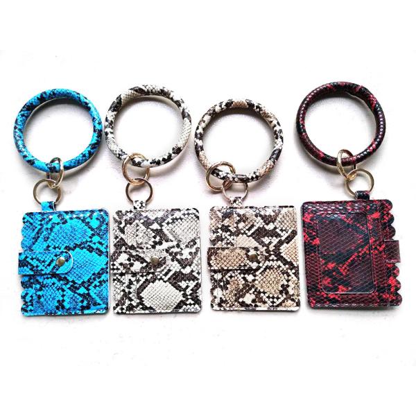 Buy cheap Girls Debossed Logo Cute Wristlet Keychain , 9.5cm Bangle Wristlet Keychain from wholesalers