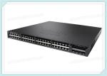 Buy cheap Cisco Fiber Optic Ehternet Switch WS-C3650-48TS-S 48 Ports Layer 3 IP Base IOS Managed from wholesalers