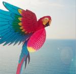 Home Furnishings Party Decoration Large Animal Simulation Paper Carving Bird