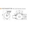 Buy cheap 150mm Castor Wheels , 6 Inch Swivel Caster Wheels With Brake 786-26 from wholesalers