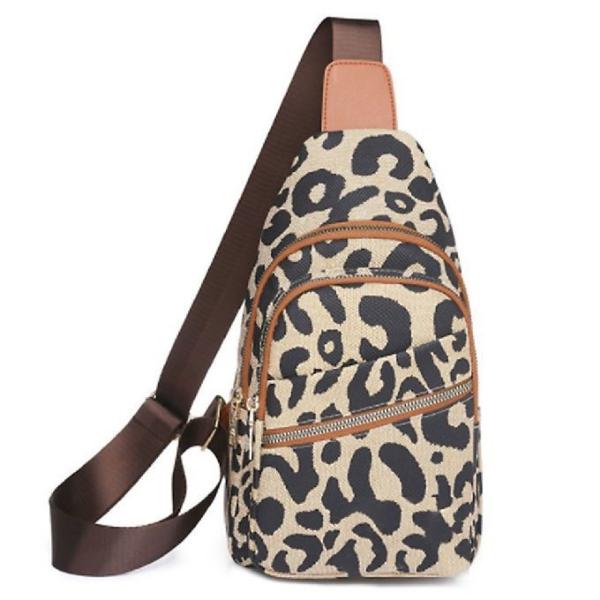 Buy cheap Women'S Leopard Print Chest Bag Customizde Logo Outdoor Crossbody Bag from wholesalers