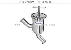 China Y Type Sanitary Strainers Stainless Steel , SS316L Y Type Pipeline Filter on sale
